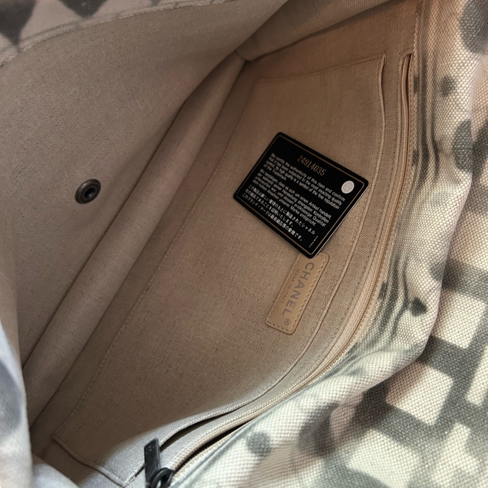 Chanel Iliad Greek Canvas Pouch Clutch - Picture 6 of 7